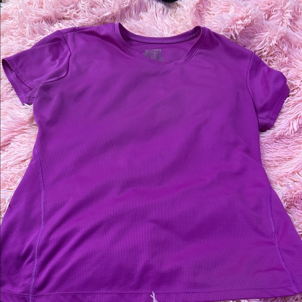 Asics Women's Vibrant Purple Short Sleeve Tee